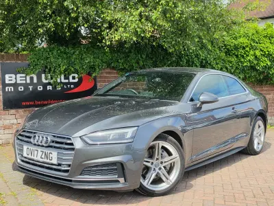 Used Audi A5 S-Line 190 HP (139 kW) 2017 Grey Coupe