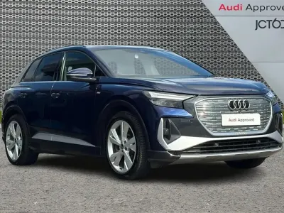 Used Audi Q4 e-tron S-Line 150 kW (204 HP) 2023 Blue SUV