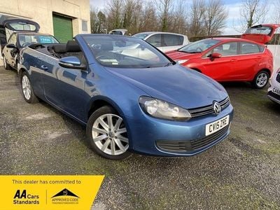 Pacific blue metallic Used 2015 VW Golf Cabriolet SE Cabriolet | £7,995 (Fair price)