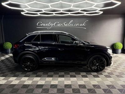 Usado VW T-Roc R-line 150 CV (110 kW) 2021 Negro SUV