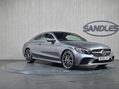 Grey Used 2018 Mercedes C300 AMG line Coupe | £21,299 (A bit pricey)