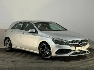 Used Mercedes A200 AMG line 136 HP (100 kW) 2017 Silver Hatchback