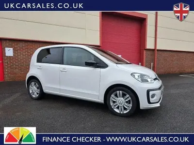 Begagnad VW up! high up! 75 HK (55 kW) 2016 Vit Halvkombi