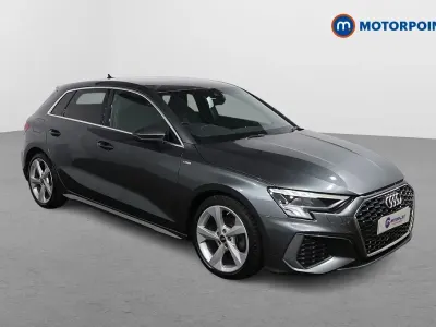 Begagnad Audi A3 S-Line 2021 Grå Sedan