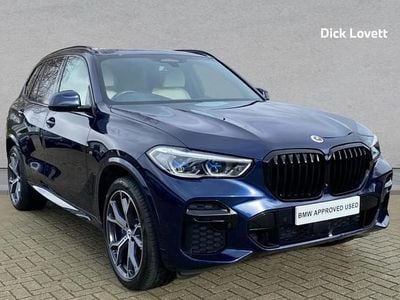 Blue Used 2022 BMW X5 M Sport SUV | £49,999 (Fair price)