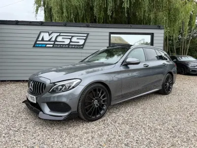 Used Mercedes C250 AMG Line Premium 204 HP (150 kW) 2017 Grey Estate