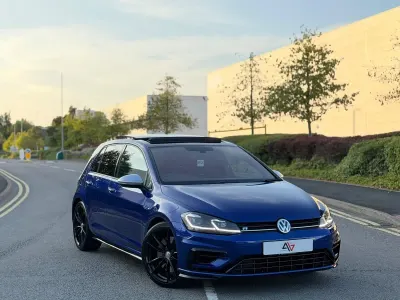 Used VW Golf VII R 310 HP (228 kW) 2018 Blue Hatchback