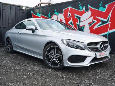 Used Mercedes C220 AMG Line Premium Plus 170 HP (125 kW) 2016 Silver Coupe