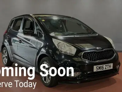 Used Kia Venga 123 HP (90 kW) 2016 Black Hatchback