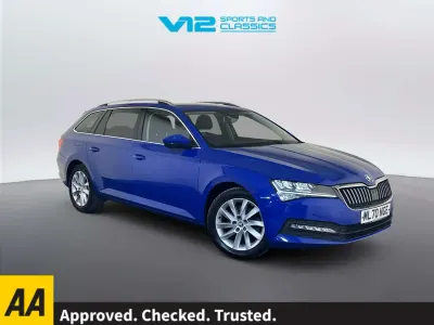 Usado Skoda Superb SE Technology 150 CV (110 kW) 2020 Azul Familiar