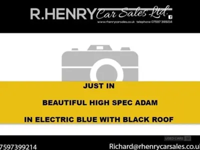 Used Vauxhall Adam 70 HP (51 kW) 2017 Blue Hatchback