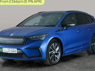 Used Skoda Enyaq iV SportLine 150 kW (204 HP) 2022 Blue SUV