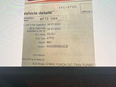 Used Isuzu D-Max 2015 Black Pickup