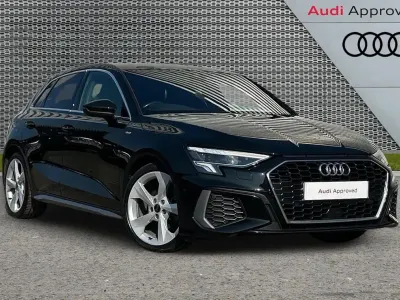 Used Audi A3 S-Line 147 HP (108 kW) 2023 Black Sedan