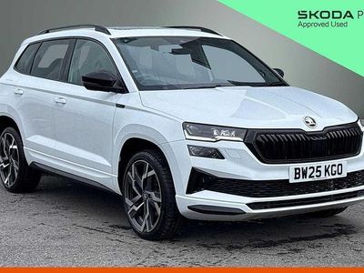 Used Skoda Karoq SportLine 147 HP (108 kW) 2025 Moon white metallic SUV