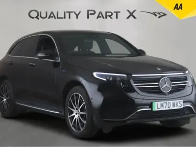 Used Mercedes EQC400 AMG line 300 kW (408 HP) 2020 Black SUV