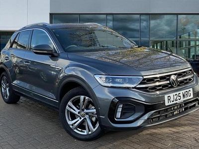 Indium grey metallic Used 2025 VW T-Roc R-line SUV | £26,914 (Fair price)