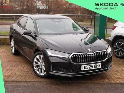 Midnight black metallic Used 2025 Skoda Superb SE L Hatchback | £30,495 (A bit pricey)