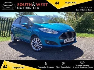 Usado Ford Fiesta Titanium X 100 HP (73 kW) 2016 Azul Citadino