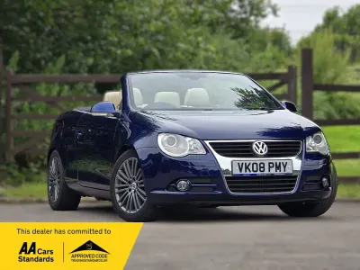 Used VW Eos 140 HP (102 kW) 2008 Blue Cabriolet
