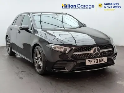 Used Mercedes A180 AMG line 136 HP (100 kW) 2021 Black Hatchback