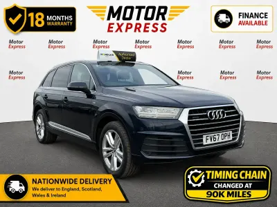 Used Audi Q7 S-Line 272 HP (200 kW) 2017 Blue SUV