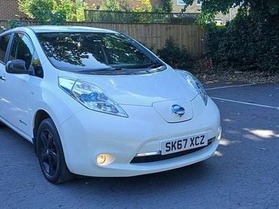 Used Nissan Leaf Black Edition 80 kW (109 HP) 2017 White Hatchback