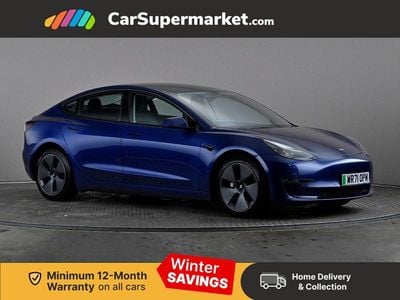 Blue Used 2021 Tesla Model 3 Long Range AWD Sedan | £19,197 (Fair price)