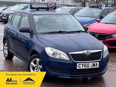 Used Skoda Fabia SE 105 HP (77 kW) 2011 Blue Hatchback