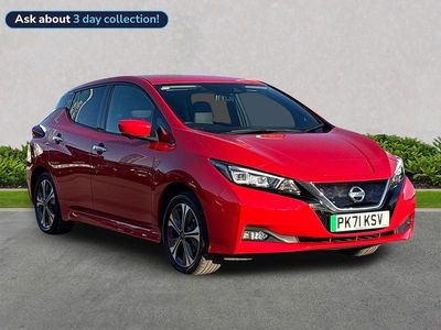Red Used 2021 Nissan Leaf Tekna Hatchback | £10,652 (Fair price)