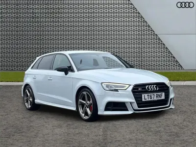 Used Audi S3 Sportback Black Edition 306 HP (225 kW) 2017 White Hatchback