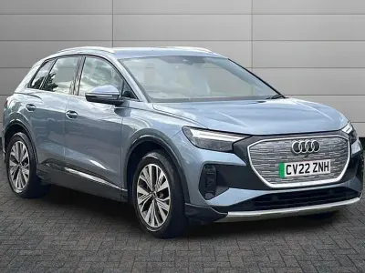 Used Audi Q4 e-tron Sport 147 kW (201 HP) 2022 Geyser blue SUV