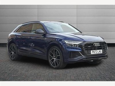 Used Audi Q8 Black Edition 340 HP (250 kW) 2022 Blue SUV
