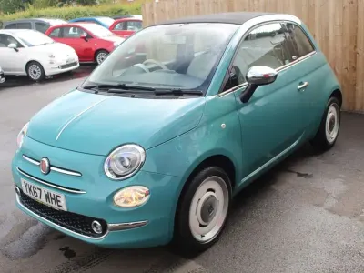 Used Fiat 500C S 69 HP (50 kW) 2017 Green Cabriolet