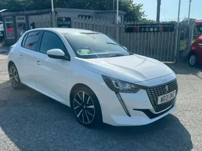 Used Peugeot 208 Allure Premium 2021 White Hatchback