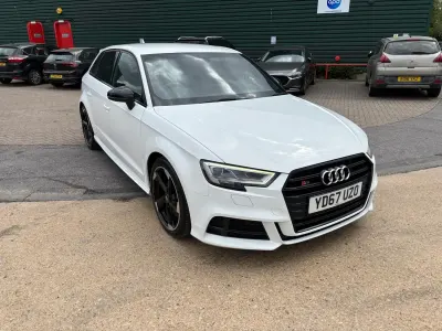 Used Audi S3 Sportback Black Edition 2017 White Hatchback