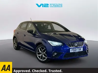 Used Seat Ibiza XCELLENCE 95 HP (69 kW) 2021 Blue Hatchback