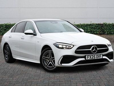 White Used 2025 Mercedes C300e AMG Line Premium Plus Sedan | £44,900