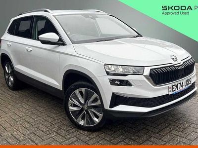Used Skoda Karoq SE L 110 HP (80 kW) 2025 Moon white metallic SUV