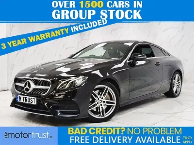 Used Mercedes E220 AMG line 194 HP (142 kW) 2019 Black Coupe