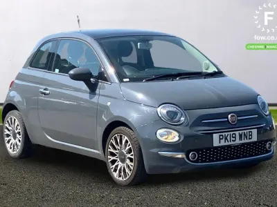 Begagnad Fiat 500 Lounge 69 HK (50 kW) 2019 Grå Halvkombi
