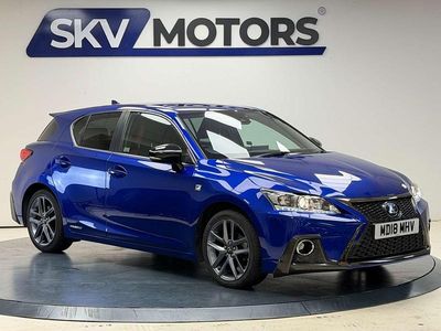 Blue Used 2018 Lexus CT200h Sport Line Hatchback | £13,645 (Fair price)