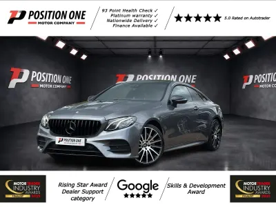 Used Mercedes E220 AMG Line Premium 194 HP (142 kW) 2017 Grey Coupe