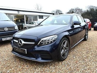 Blue Used 2018 Mercedes C220 AMG line Estate | £14,995 (Fair price)