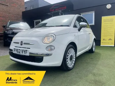 Used Fiat 500 Lounge 69 HP (50 kW) 2012 White Hatchback