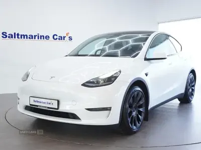 Used Tesla Model Y Long Range AWD 378 kW (514 HP) 2023 White SUV