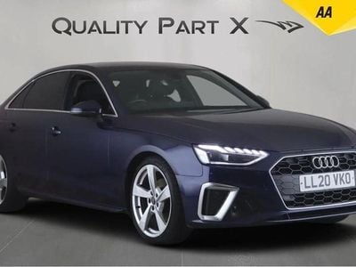 Used Audi A4 S-Line 163 HP (119 kW) 2020 Blue Sedan