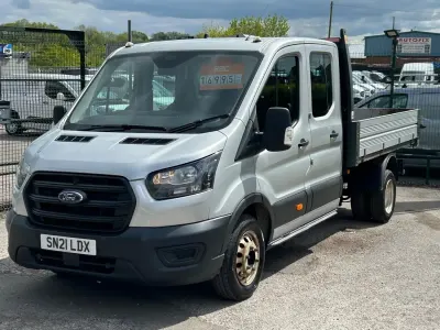 Używany Ford Transit 130 KM (95 kW) 2021 Srebrny Kabriolet