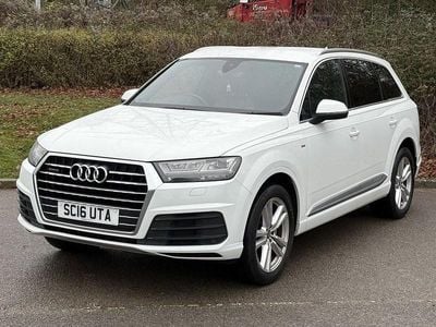 White Used 2016 Audi Q7 S-Line SUV | £21,400 (Good price)