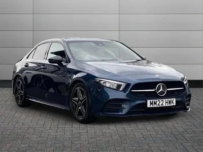 Used Mercedes A180 Executive 136 HP (100 kW) 2022 Blue Sedan